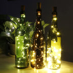 LED Wine Bottle Lights with Cork
